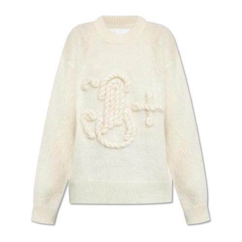 Mohair trui Jil Sander , Beige , Dames