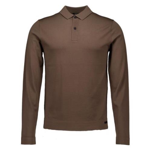 Bruine Polo Shirt Genti , Brown , Heren