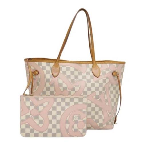 Pre-owned Canvas louis-vuitton-bags Louis Vuitton Vintage , White , Da...