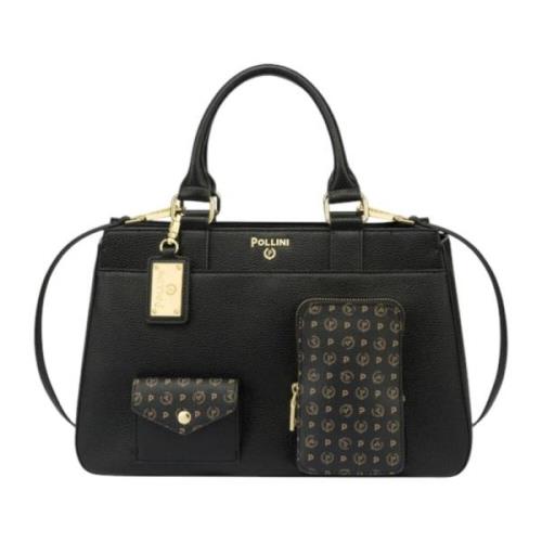 Grained Heritage Handtas voor Vrouwen Pollini , Black , Dames