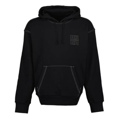 Zwarte hoodie 4G katoenen sweatshirt Givenchy , Black , Heren