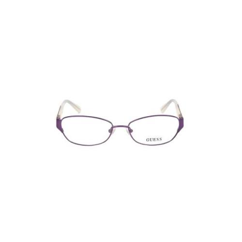 Paarse plastic montuurbril met wijzerplaat Guess , Purple , Unisex