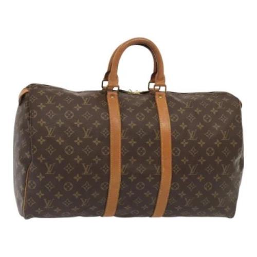 Pre-owned Canvas travel-bags Louis Vuitton Vintage , Brown , Dames