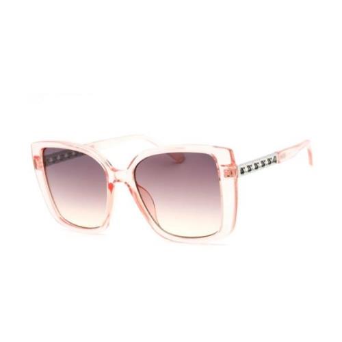 Transparante harsenzonnebril met rood glas Guess , Pink , Dames