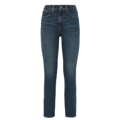 Blauwe Skinny Jeans Casual Stijl Polo Ralph Lauren , Blue , Dames