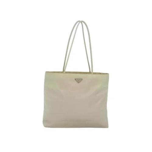 Pre-owned Nylon totes Prada Vintage , Beige , Dames