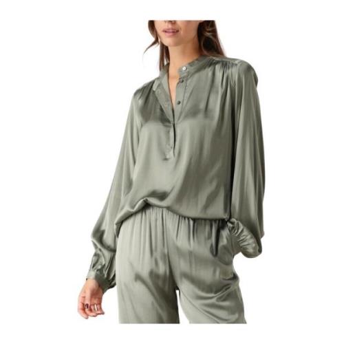 Groene JIP Blouse - Stijlvol en veelzijdig Amaya Amsterdam , Green , D...