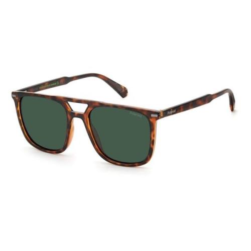 Eco-Polyamide Zonnebril Havana Bruin Polaroid , Brown , Dames