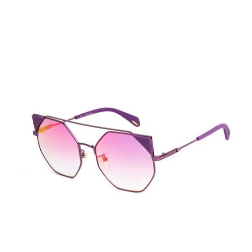 Paarse Metalen Zonnebril met UV-filter Police , Purple , Dames