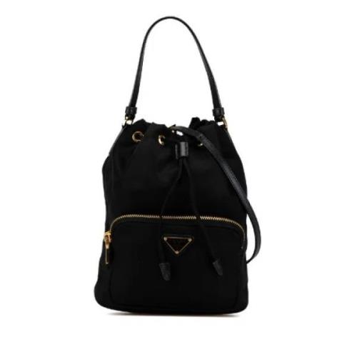 Pre-owned Canvas handbags Prada Vintage , Black , Dames