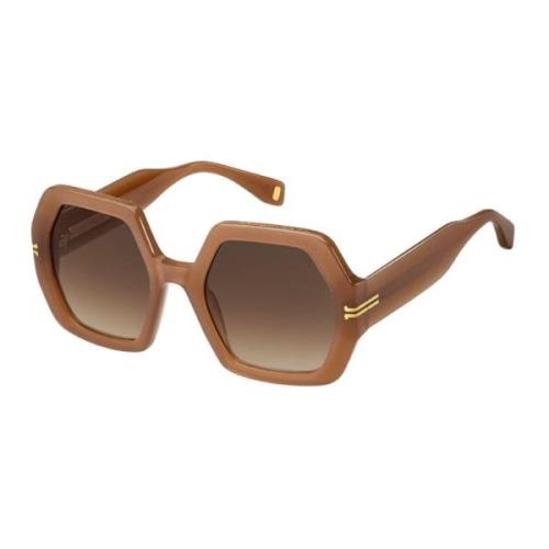 Bruine Plastic Zonnebril Degraded Stijl Marc Jacobs , Brown , Dames