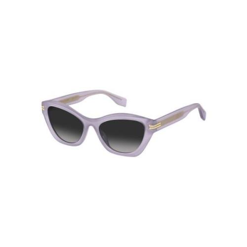 Lila Kunststof Zonnebril met Grijze Lens Marc Jacobs , Purple , Dames