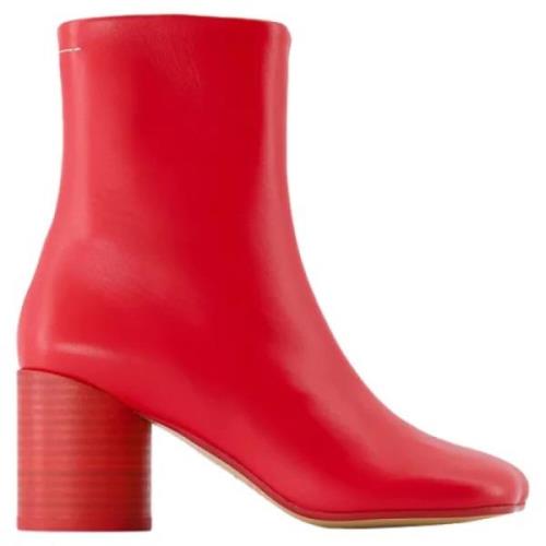 Leather boots Maison Margiela , Red , Dames