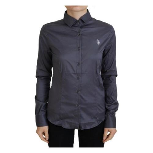 Grijs poloshirt met lange mouwen U.s. Polo Assn. , Gray , Dames