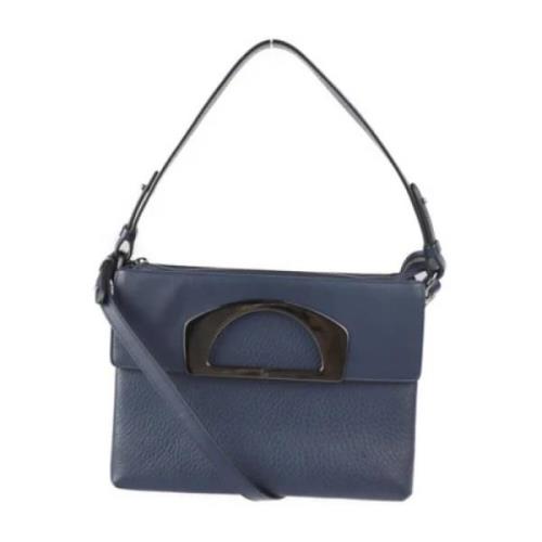 Pre-owned Leather handbags Christian Louboutin Pre-owned , Blue , Dame...