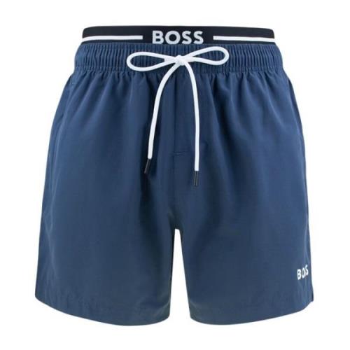 Heren Boxer Zwembroek Amur Hugo Boss , Blue , Heren