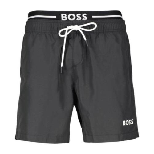 Heren Boxer Zwembroek Amur Hugo Boss , Black , Heren