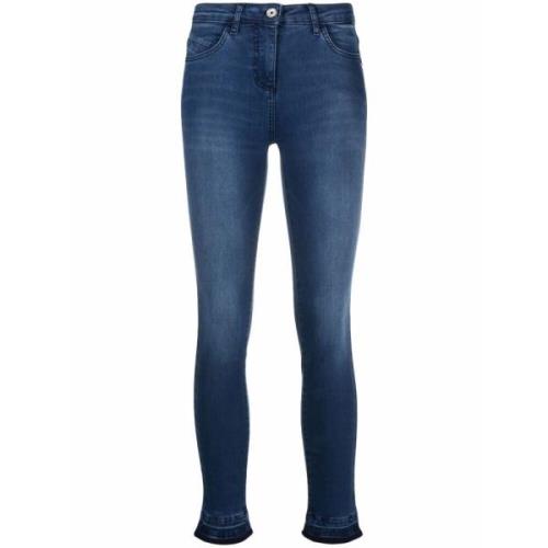 Blauwe Skinny Jeans Enkel Lengte Patrizia Pepe , Blue , Dames