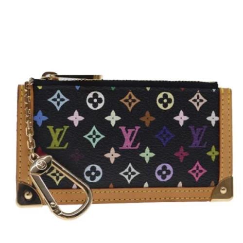 Pre-owned Canvas wallets Louis Vuitton Vintage , Black , Dames