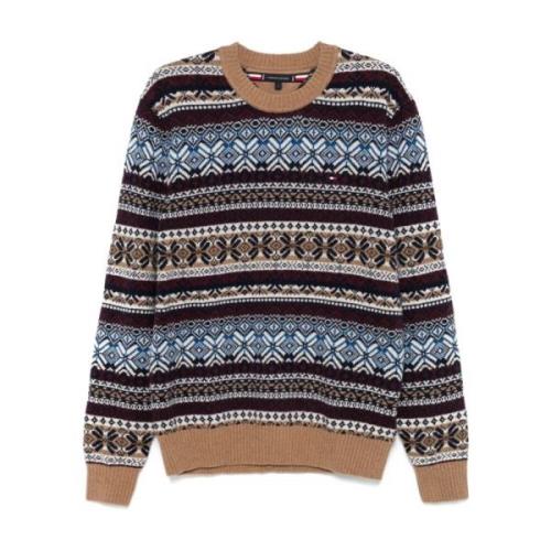 Fair Isle Trui Blauw Multikleur Tommy Hilfiger , Multicolor , Heren