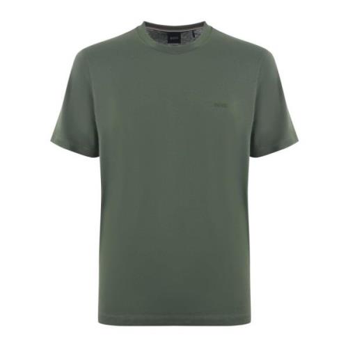 Thompson 01 Logo Katoenen T-shirt Hugo Boss , Green , Heren