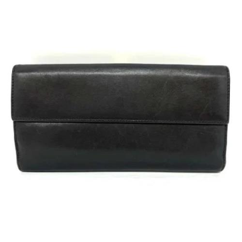 Pre-owned Leather wallets Gucci Vintage , Black , Heren