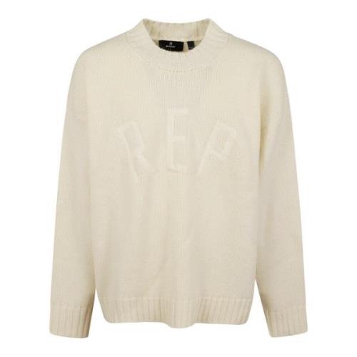 Gebreide Trui in Haver Represent , Beige , Heren