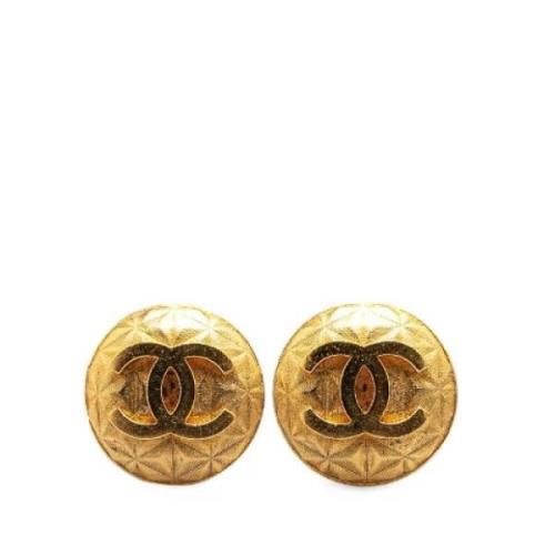 Pre-owned Metal chanel-jewelry Chanel Vintage , Yellow , Dames