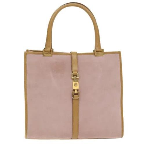 Pre-owned Suede gucci-bags Gucci Vintage , Pink , Dames