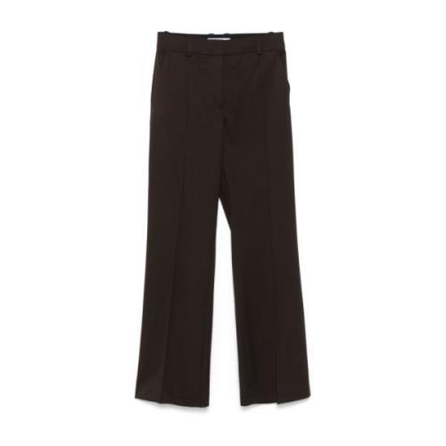 Bruine Twill Broek Samsøe Samsøe , Brown , Dames