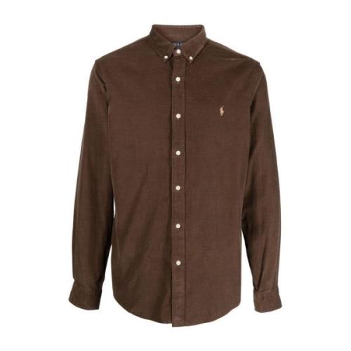 Bruine overhemden Ralph Lauren , Brown , Heren