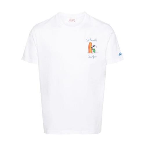 Witte T-shirts en Polo's met Frontprint MC2 Saint Barth , White , Here...