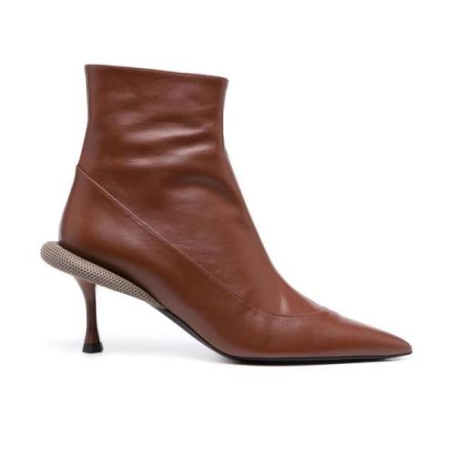 Platte schoenen met 88mm hak N21 , Brown , Dames