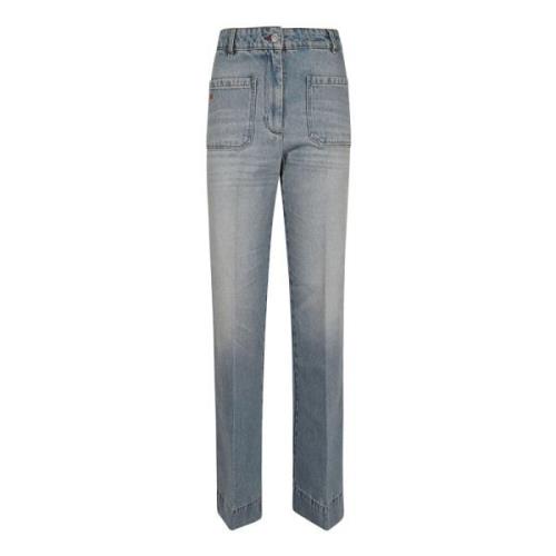 Lichtblauwe Wassing Alina Jeans Victoria Beckham , Blue , Dames