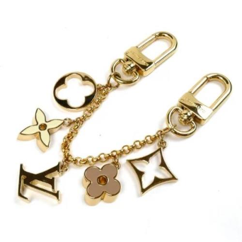 Pre-owned Metal key-holders Louis Vuitton Vintage , Yellow , Dames