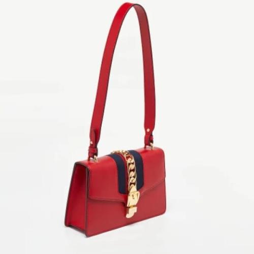 Pre-owned Leather gucci-bags Gucci Vintage , Red , Dames