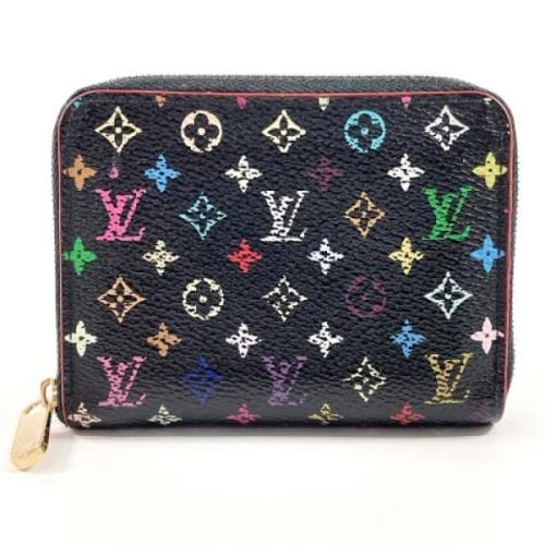 Pre-owned Canvas wallets Louis Vuitton Vintage , Black , Dames