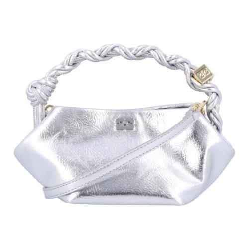 Zilveren Mini Bou Handtas Ganni , Gray , Dames