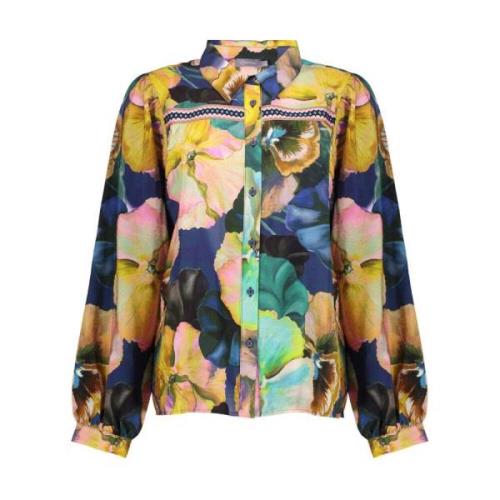 Lange Mouw Blouse Geisha , Multicolor , Dames