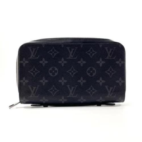 Pre-owned Canvas wallets Louis Vuitton Vintage , Black , Dames