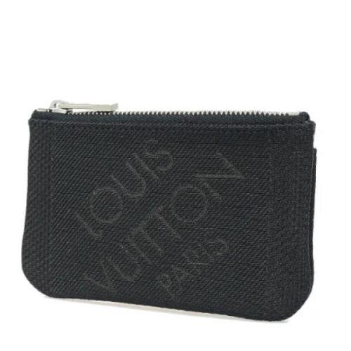 Pre-owned Canvas wallets Louis Vuitton Vintage , Black , Dames