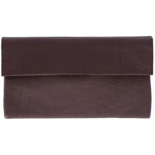 Pre-owned Leather clutches Marni Pre-owned , Brown , Dames