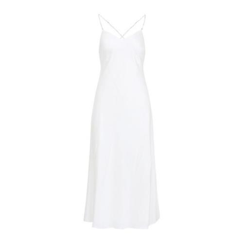 Dameskleding Jurk Wit Ss25 Ralph Lauren , White , Dames