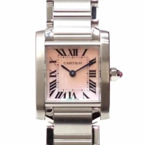 Pre-owned Glass watches Cartier Vintage , Pink , Dames