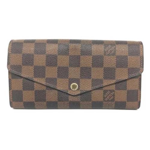 Pre-owned Canvas wallets Louis Vuitton Vintage , Brown , Dames