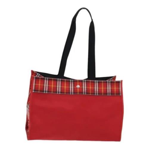 Pre-owned Fabric totes Burberry Vintage , Red , Dames