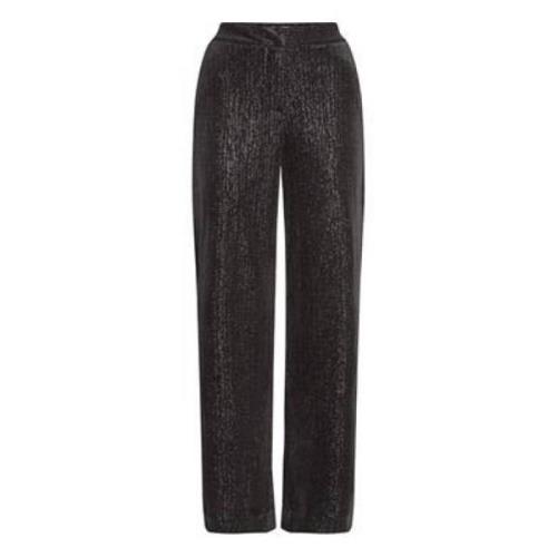 Glamour Zwarte Broek Ichi , Black , Dames