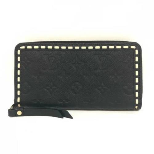 Pre-owned Canvas wallets Louis Vuitton Vintage , Black , Dames