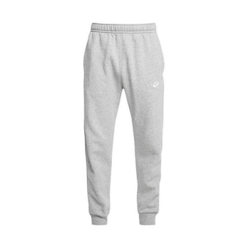 Grijze Sportbroek met Logoborduursel Nike , Gray , Heren