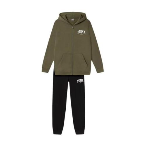 Groene Squad Trainingspak Herfst Winter Puma , Green , Heren